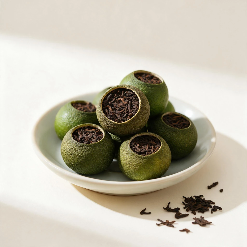 Xiao Qing Gan — Green Tangerine Stuffed with Ripe Pu-erh, 250g