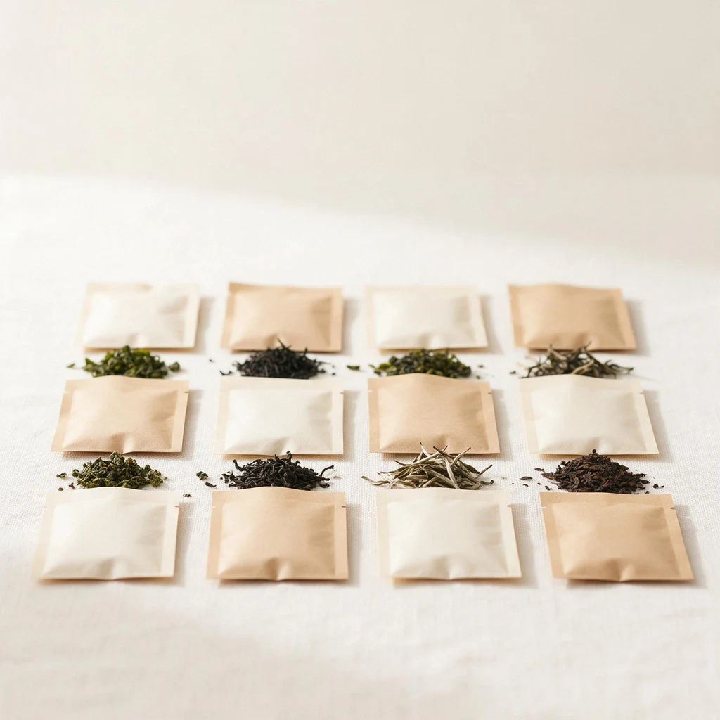 Chinese Tea Discovery Sampler, 12 Single-Serve Packs (6 Tea Types)